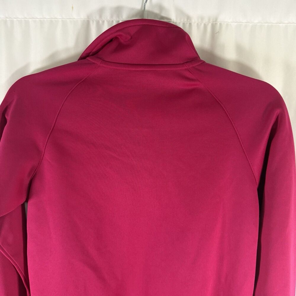 Livestrong Nike Jacket Women's Small Pink Striped Full Zip Pockets Turtleneck - Picture 8 of 9